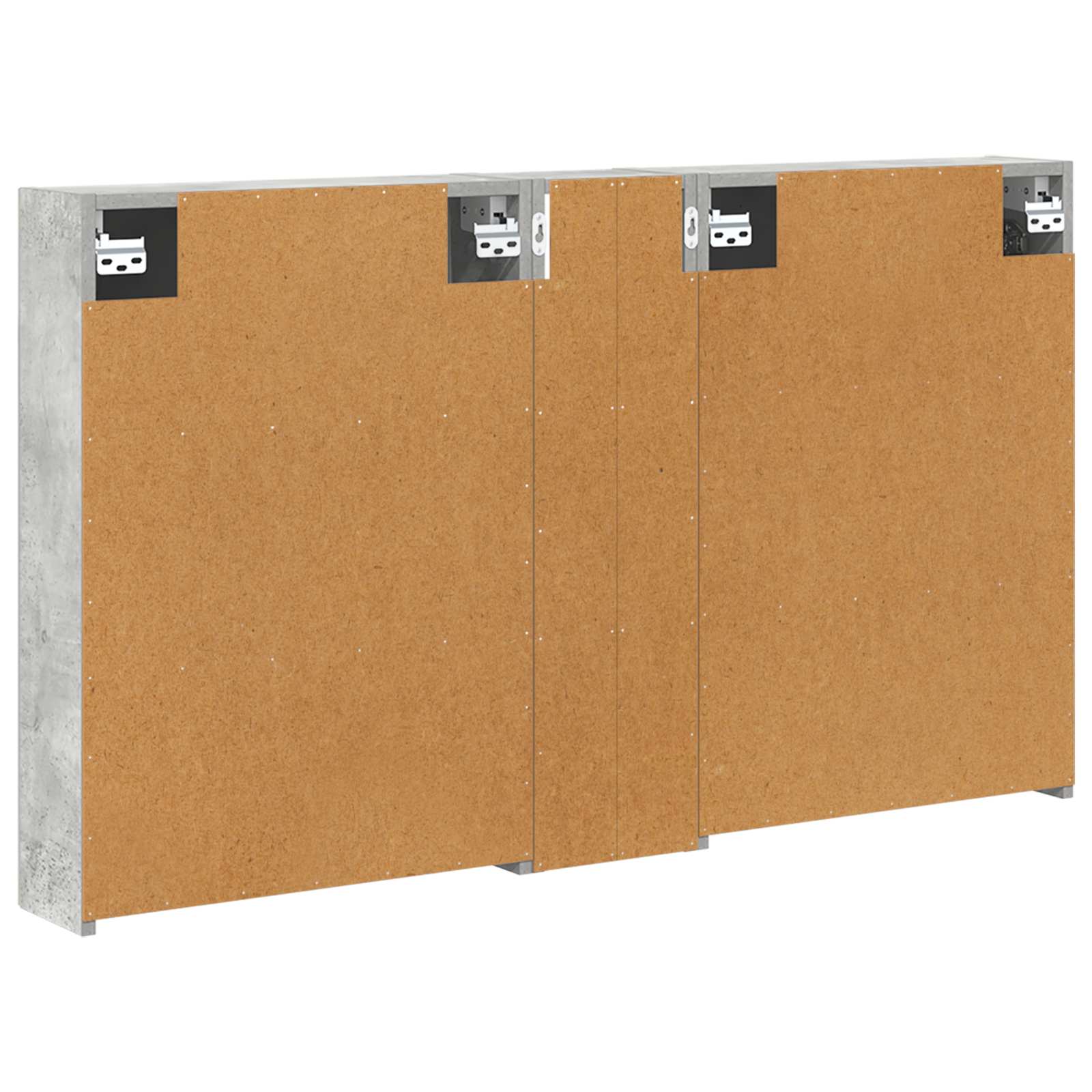 Badezimmerschrank-Set 3 pcs 80 x 10,5 x 50 cm Holzwerkstoff