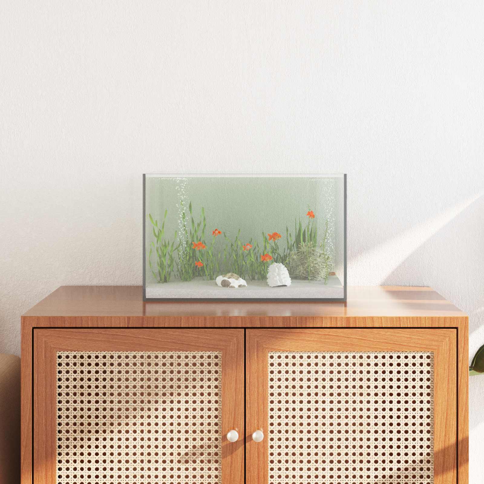 Aquarium mit Speicher Transparent 30 x 20 x 20 cm Glas