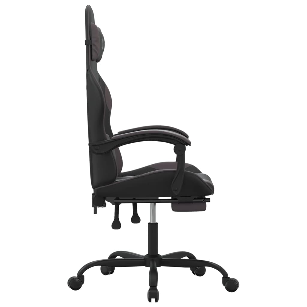 Gaming-Stuhl Schwarz und Golden Kunstleder