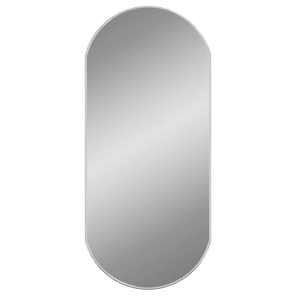 Wandspiegel Silbern 50x20 cm Oval