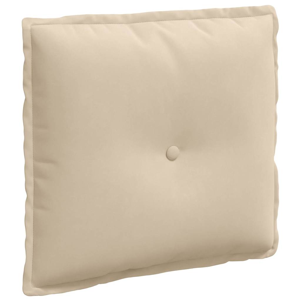 Rückenkissen Taupe 50 x 45 cm Mikrofaserstoff