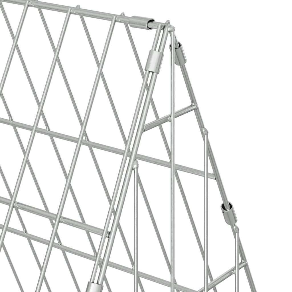 Hühnerkäfig Silber 110 x 55 x 55 cm Verzinkter Stahl