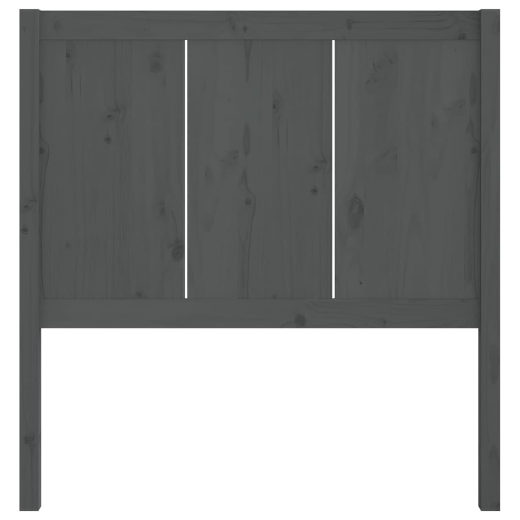 Kopfteil Grau 80,5x4x100 cm Massivholz Kiefer