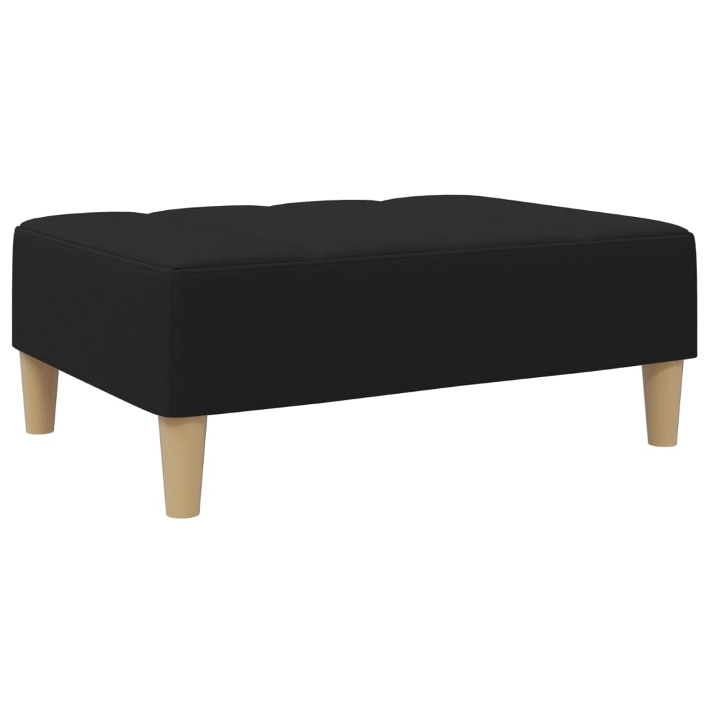 Fußhocker Hellgrau 77x55x31 cm Stoff