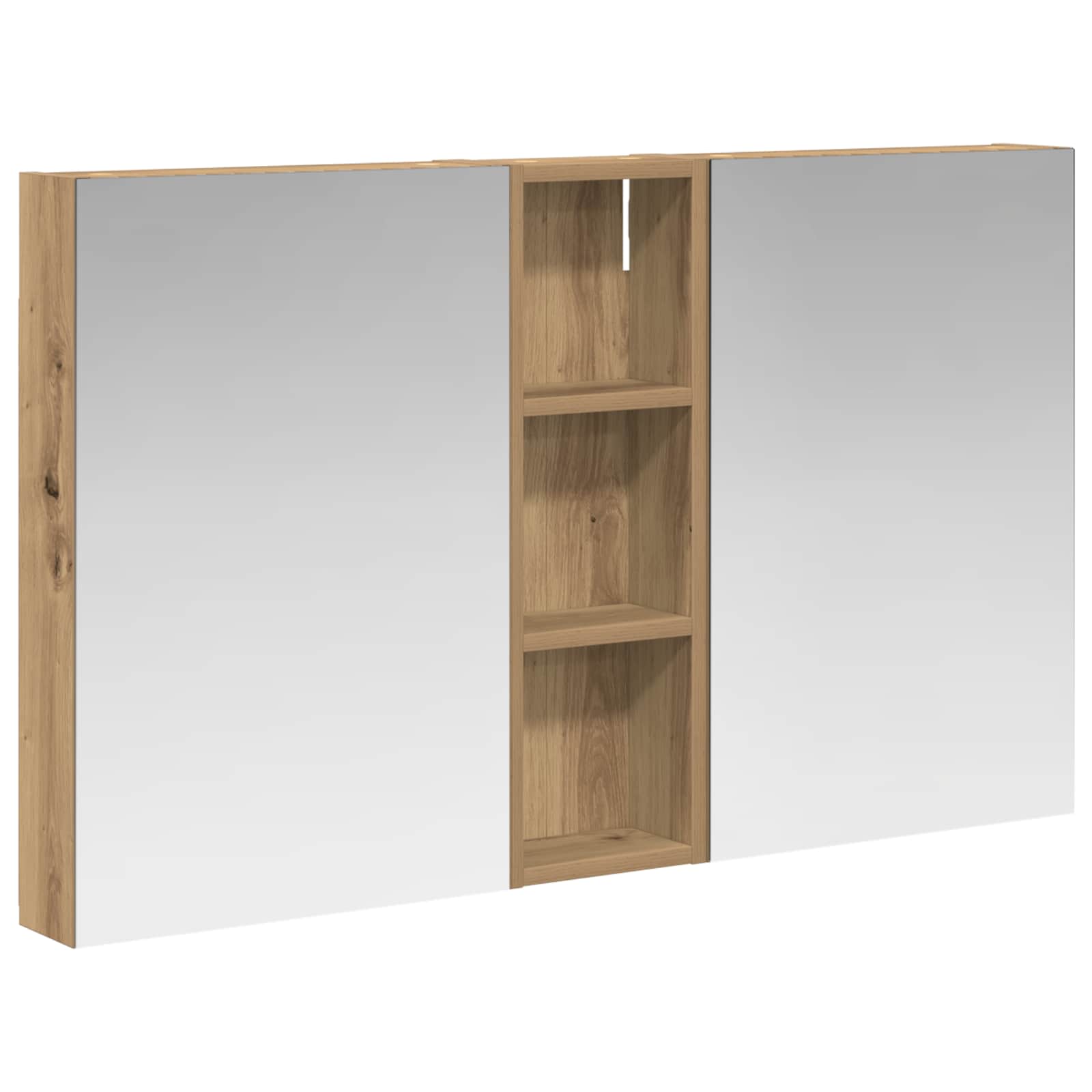 Badezimmerschrank-Set 3 pcs 80 x 10,5 x 50 cm Holzwerkstoff