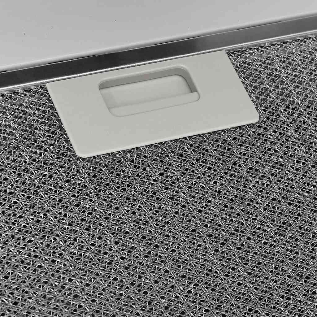 Dunstabzugshaube 60 cm Stahl und Hartglas Schwarz