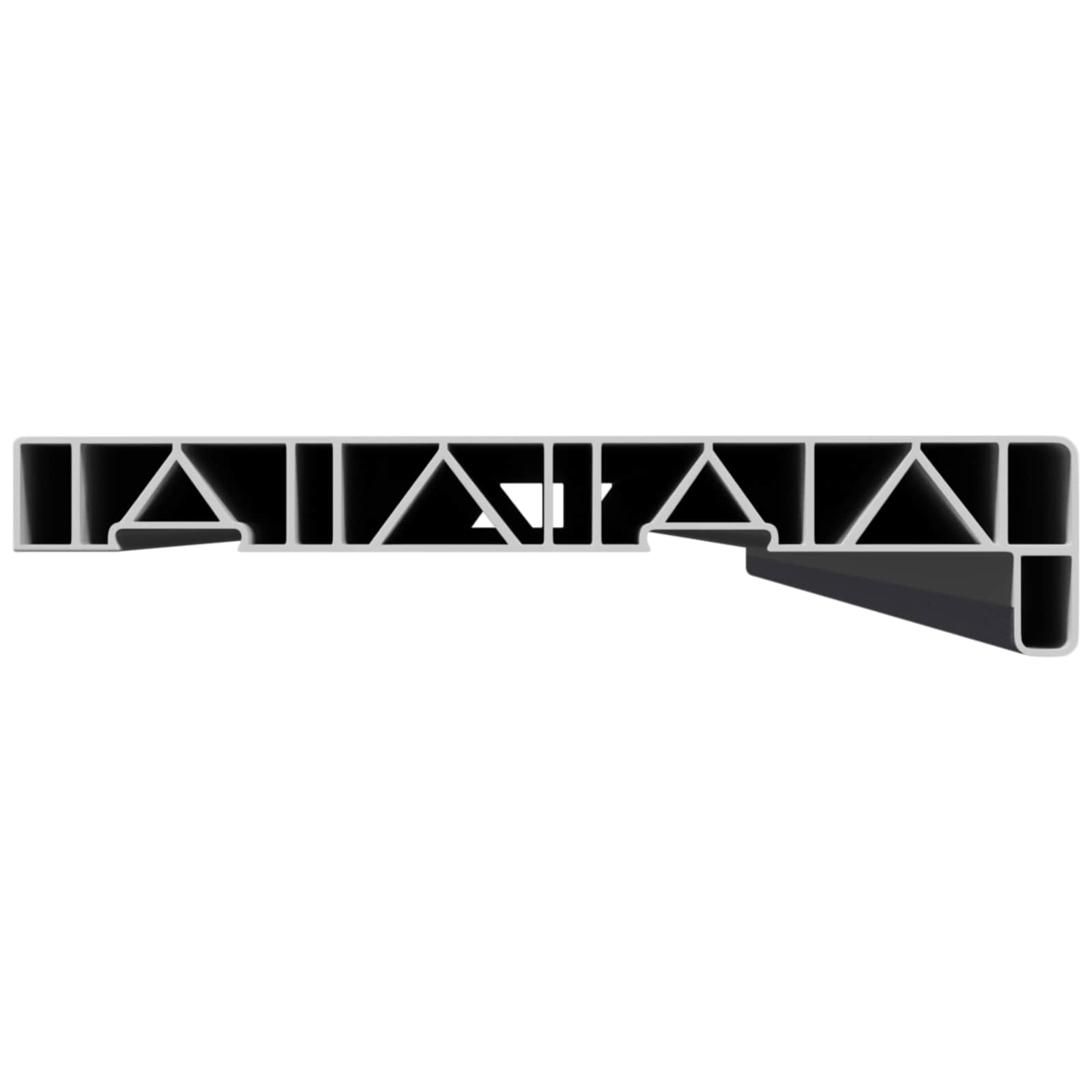 Fensterbank Weiß 60 x 10 x 4,5 cm PVC