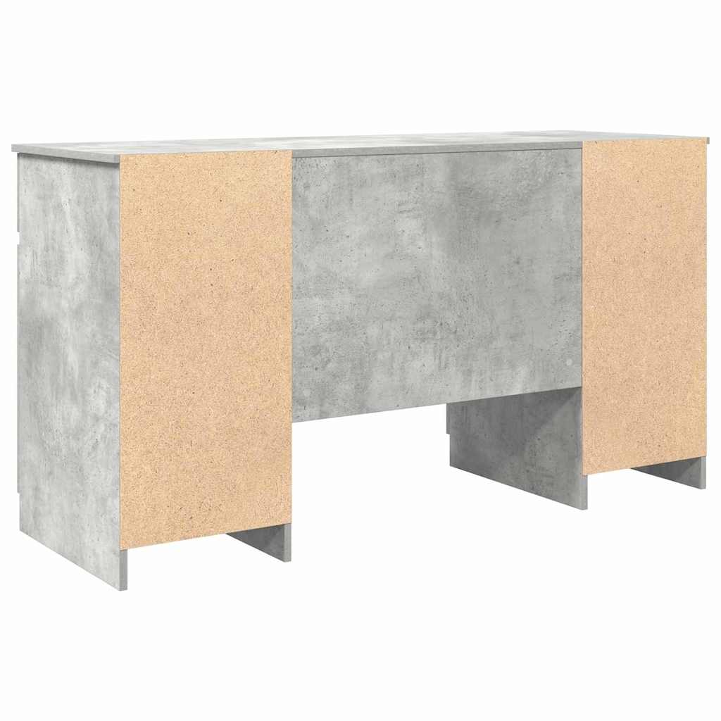 Schreibtisch mit Schubladen Weiß 140 x 49 x 76 cm Holzwerkstoff
