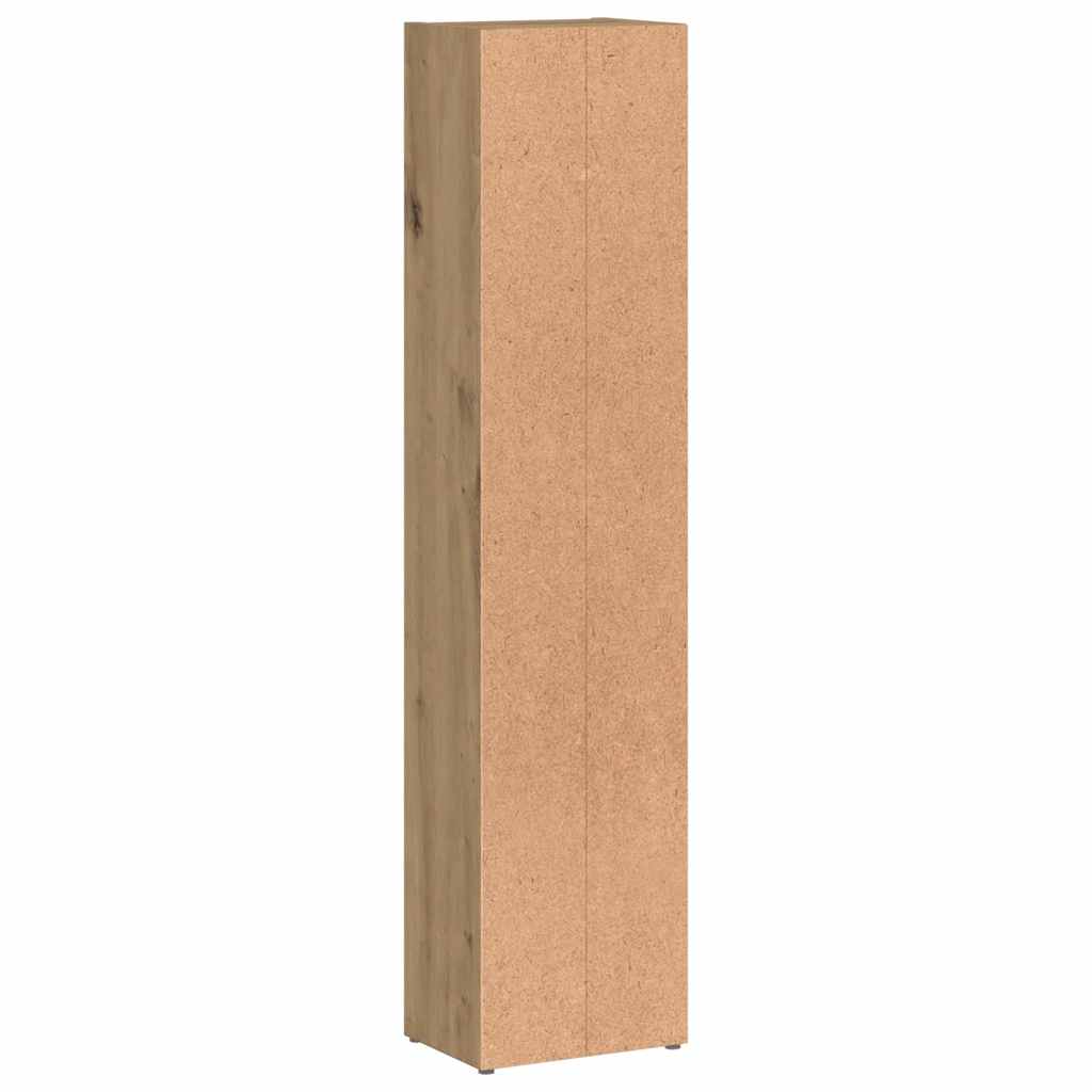 CD-Regale 2 Stk. Weiß 21x16x93,5 cm Holzwerkstoff