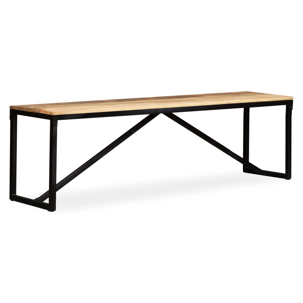 Sitzbank Massivholz 110x35x45 cm