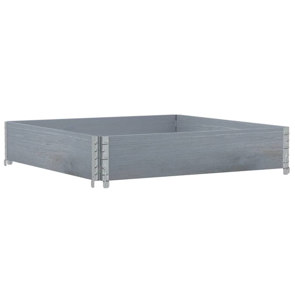 Pflanzkasten Grau 150x100 cm Massivholz Kiefer