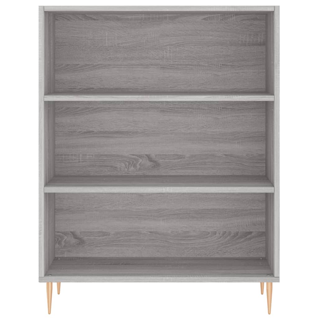 Highboard Hochglanz-Weiß 69,5x34x180 cm Holzwerkstoff
