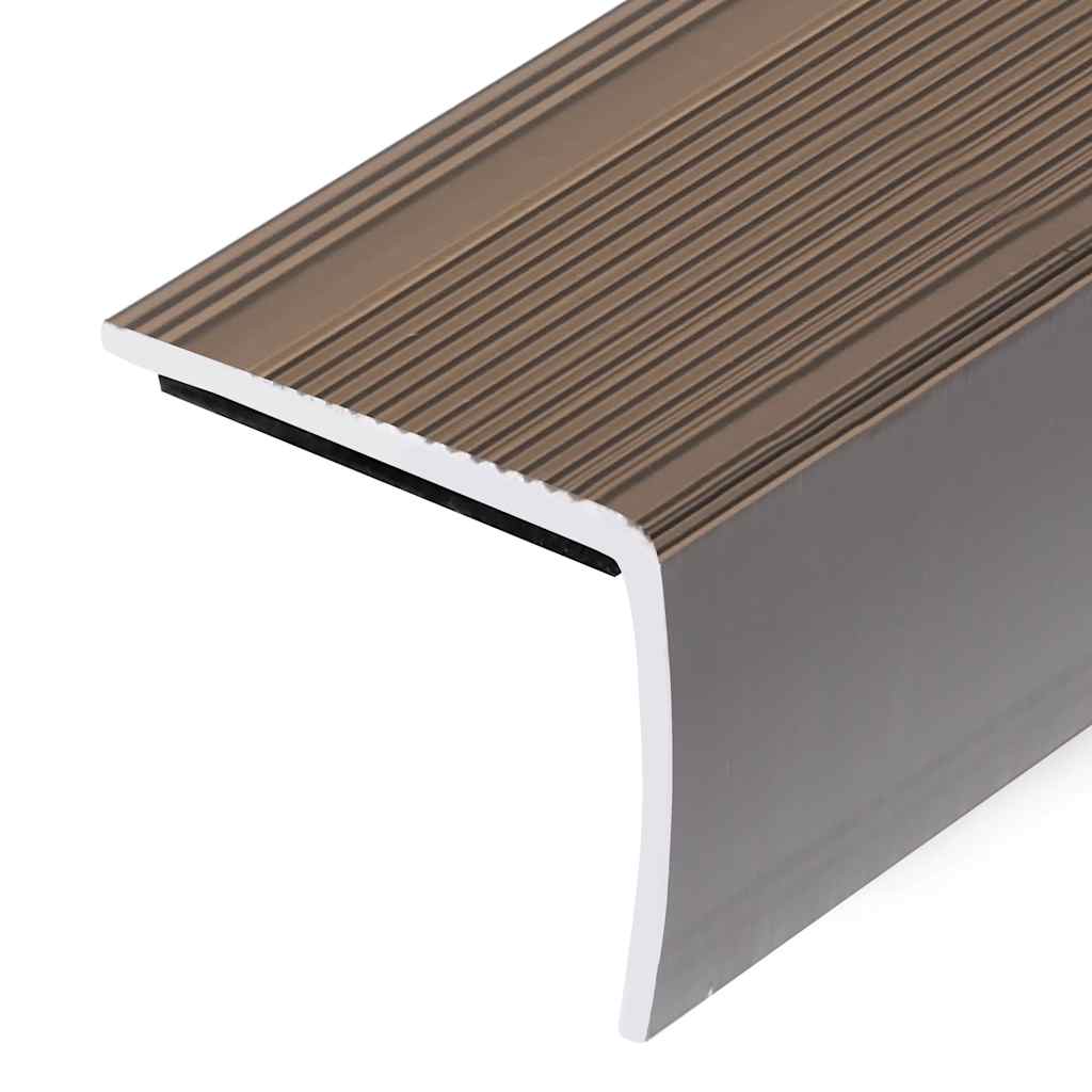 Treppenkantenprofile in L-Form 15 Stk. Aluminium 90 cm Silbern