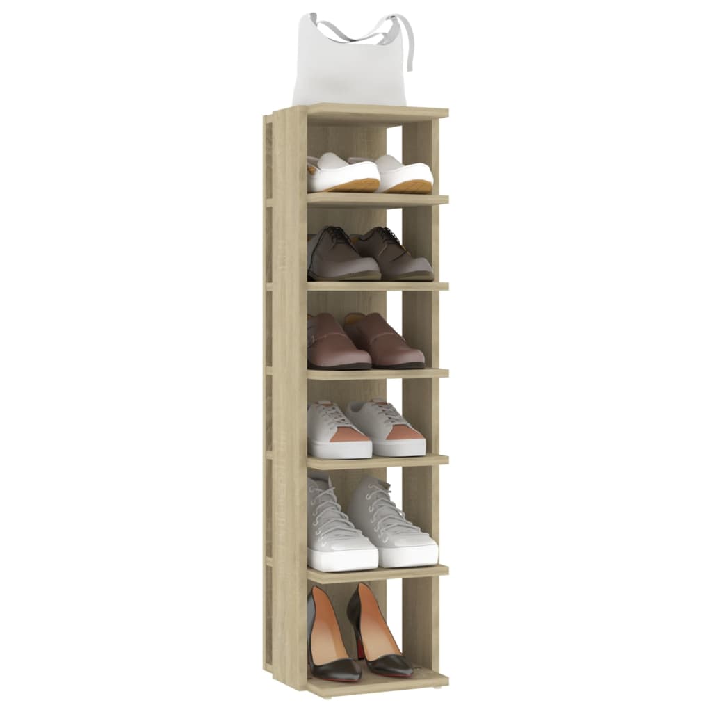 Schuhschrank Weiß 27,5x27x102 cm Holzwerkstoff