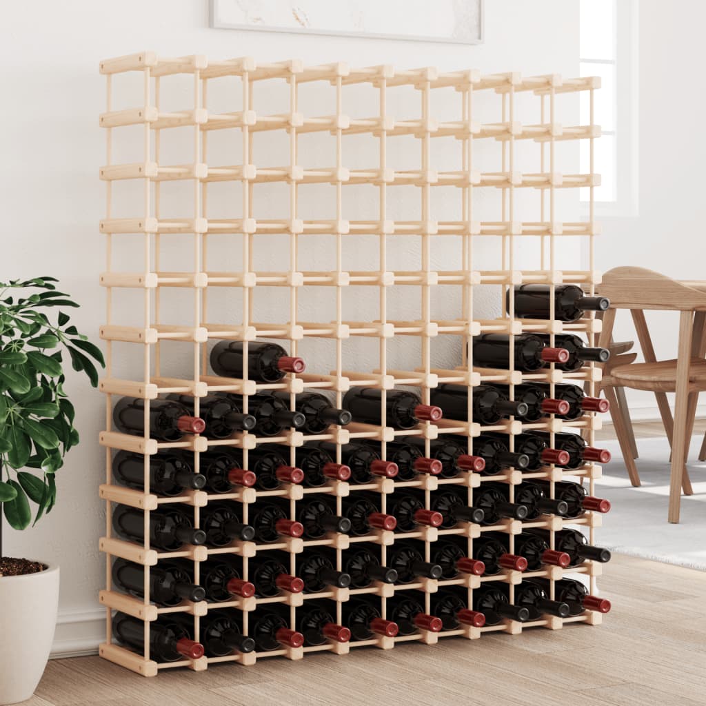 Weinregal für 20 Flaschen 46,5x23x46,5 cm Massivholz Kiefer