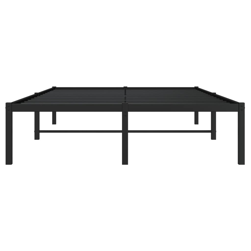 Bettgestell Metall Schwarz 75x190 cm