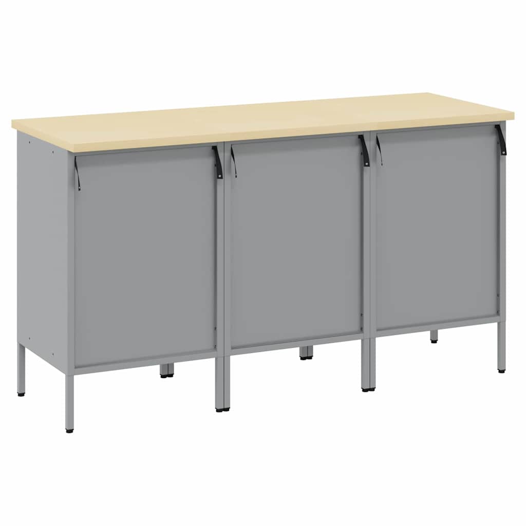 Werkbank mit Schubladen 2 pcs Rot und Grau 100 x 55 x 85 cm