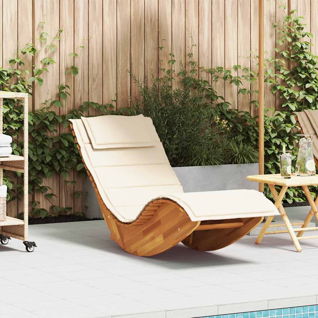 Schaukelstühle Sonnenliegen 2 Stk. Akazienholz