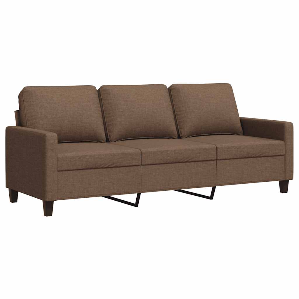 3-Sitzer-Sofa Hellgrau 180 cm Stoff