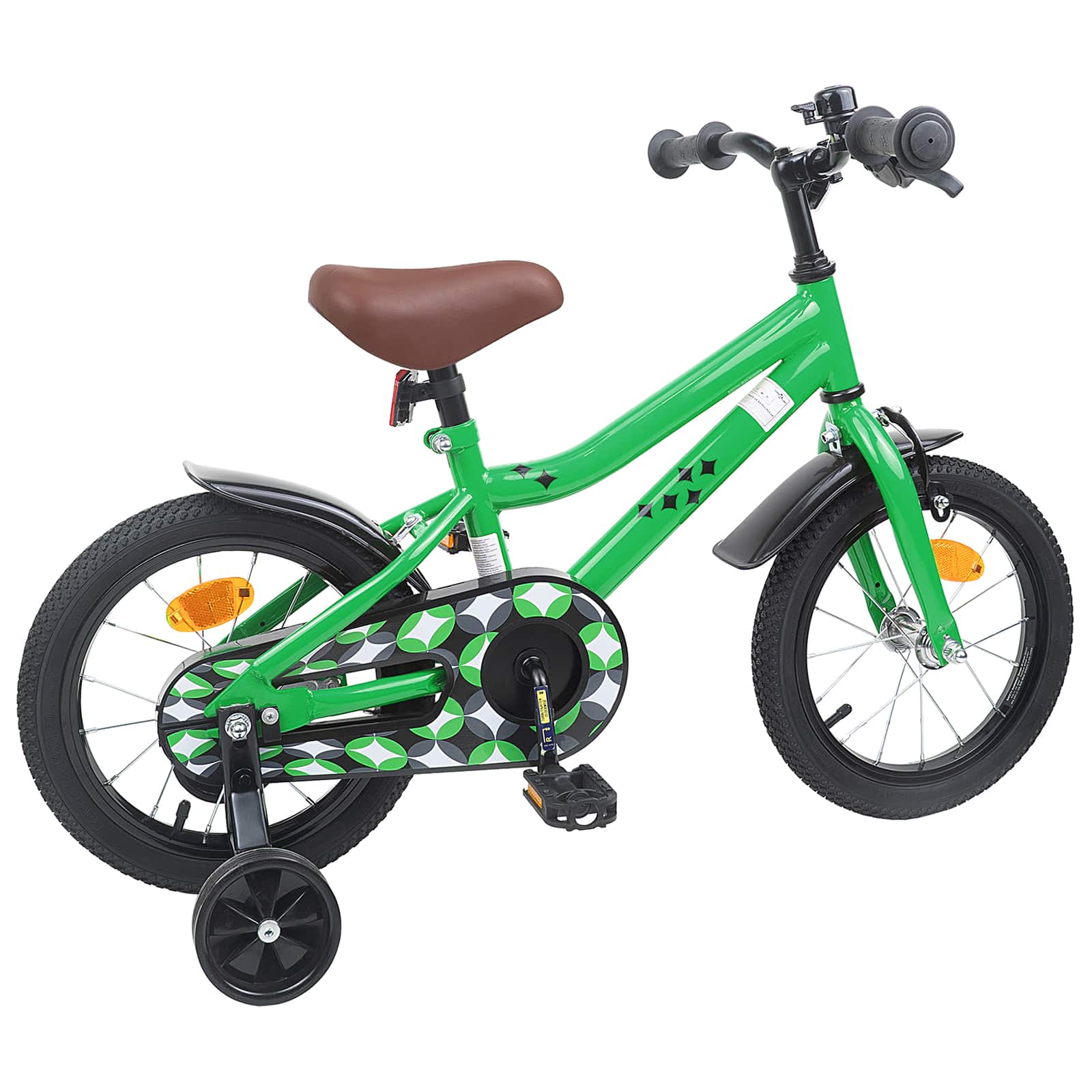 Kinderfahrrad 12 Zoll für 2-4 Jahre alt Schwarz
