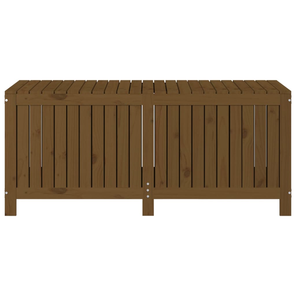 Gartentruhe Grau 76x42,5x54 cm Massivholz Kiefer