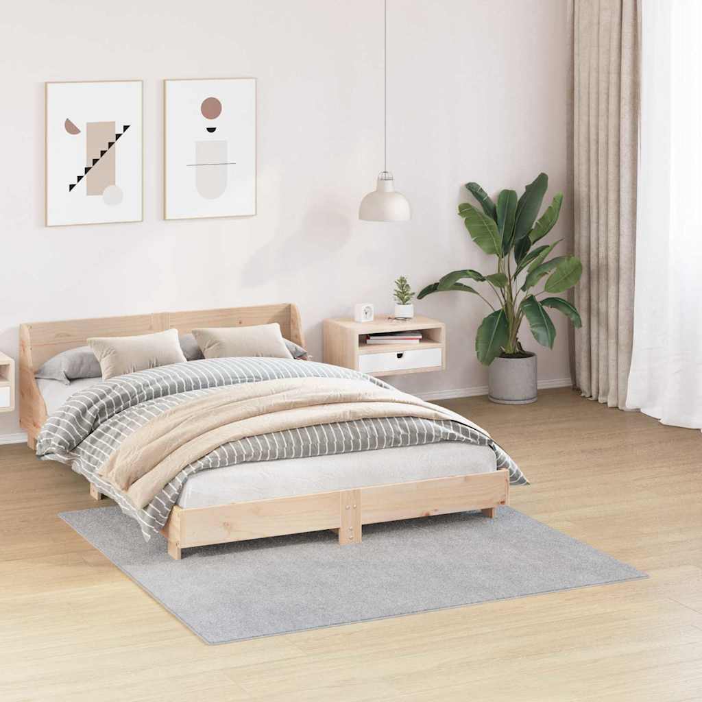 Anti-Rutsch Shaggy Teppich Dunkelgrau 200 x 200 cm PP