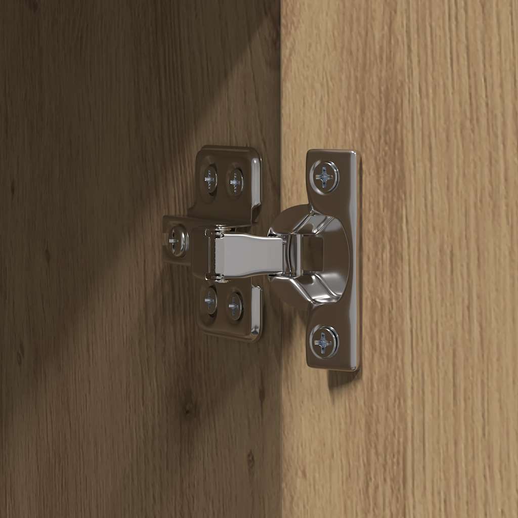 Aktenschrank Weiß 60x32x153 cm Holzwerkstoff