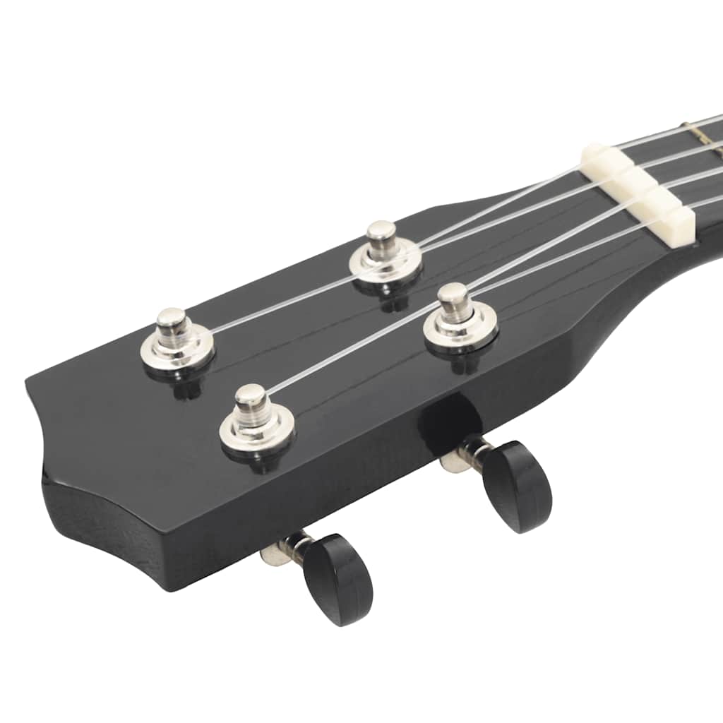 Sopran Ukulele Set für Kinder mit Tasche Dunkles Holz 21
