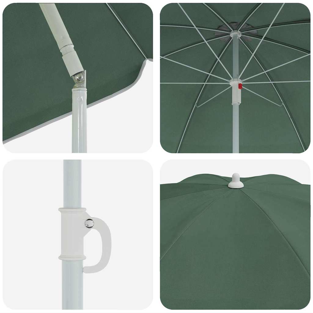 Sonnenschirm mit Stahlmast Sandfarbe 180 cm