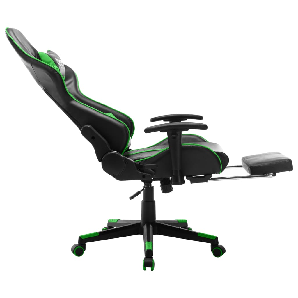 Gaming-Stuhl Schwarz und Blau Kunstleder