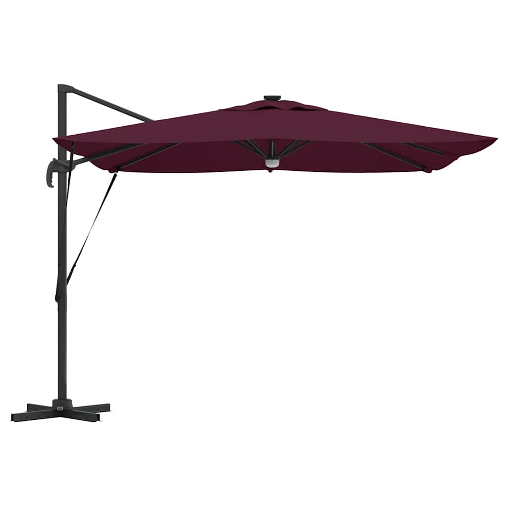 Roma Parasol Beige 286 x 284 x 270 cm Aluminium und Polyester