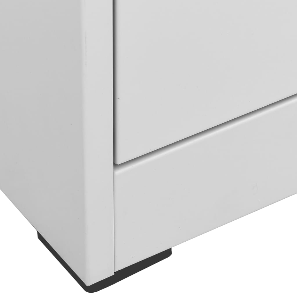 Aktenschrank Weiß 46x62x72,5 cm Stahl