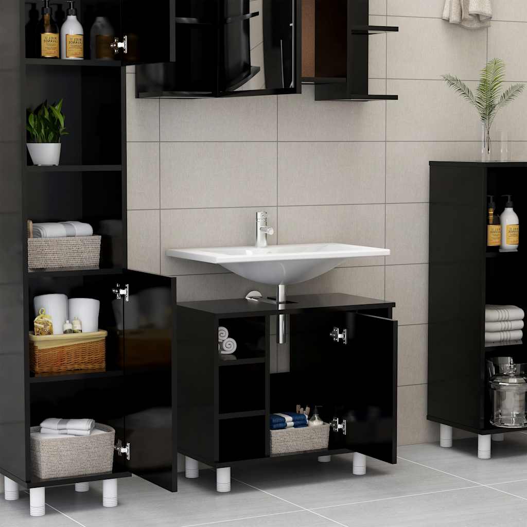 Badezimmerschrank Weiß 60x32x53,5 cm Holzwerkstoff