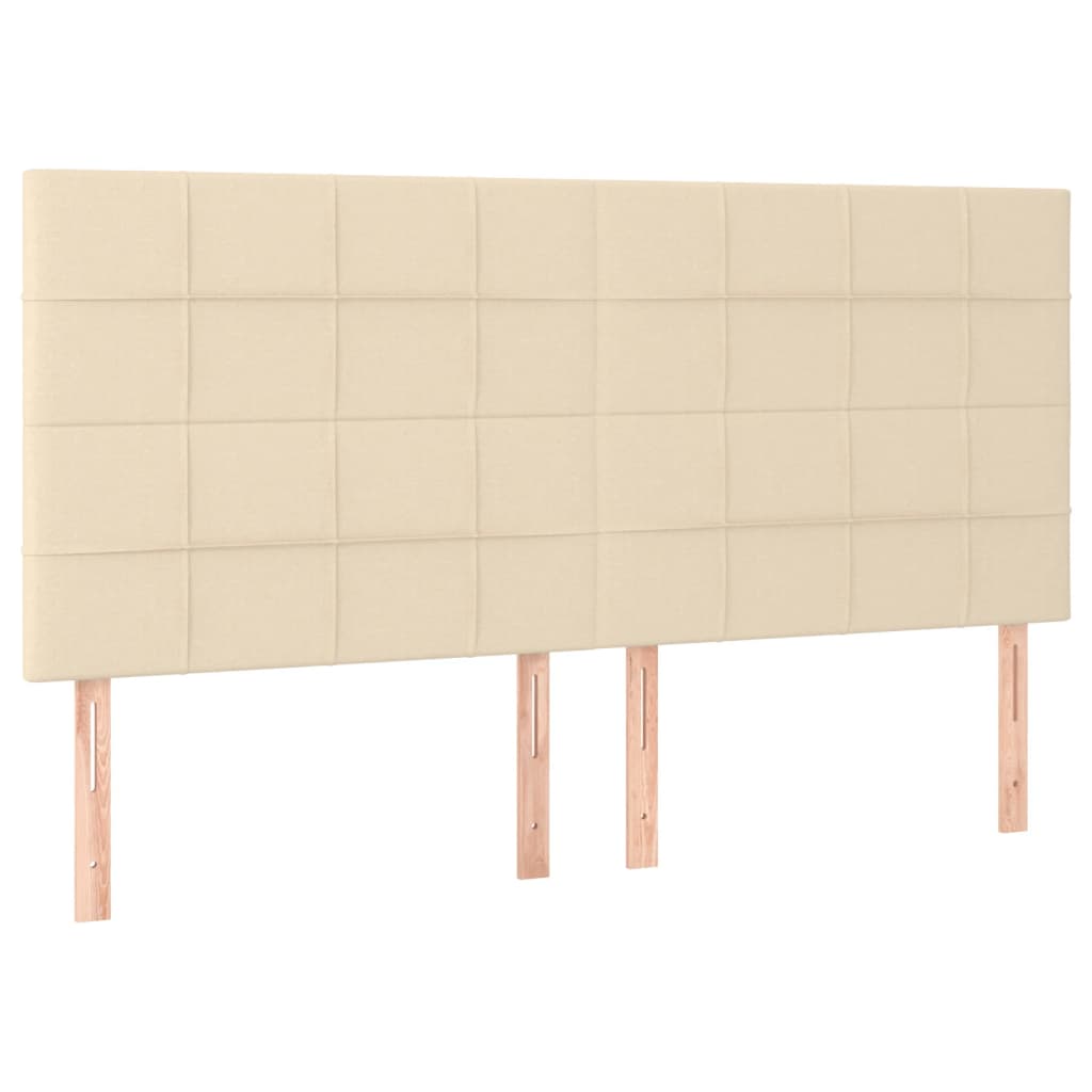 Kopfteil Hellgrau 80x5x118/128 cm Stoff