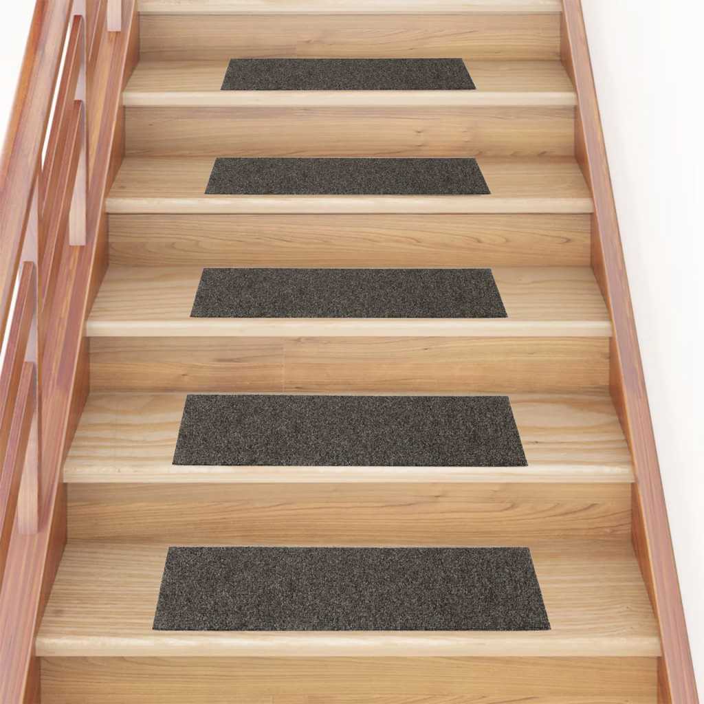 Stufenmatten Selbstklebend 15 Stk. 60x25 cm Hellbraun Rechteckig