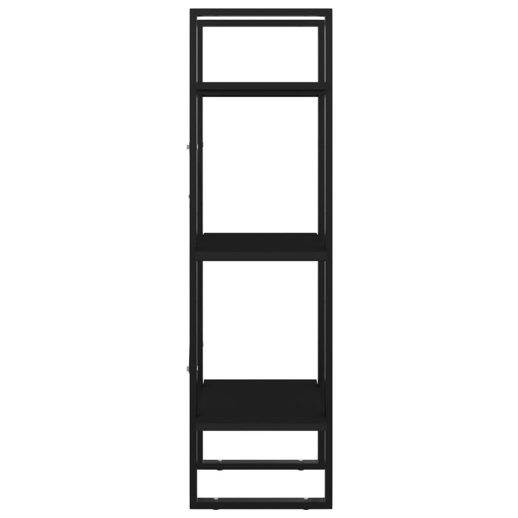 Bücherregal 3 Fächer Weiß 40x30x105 cm Holzwerkstoff