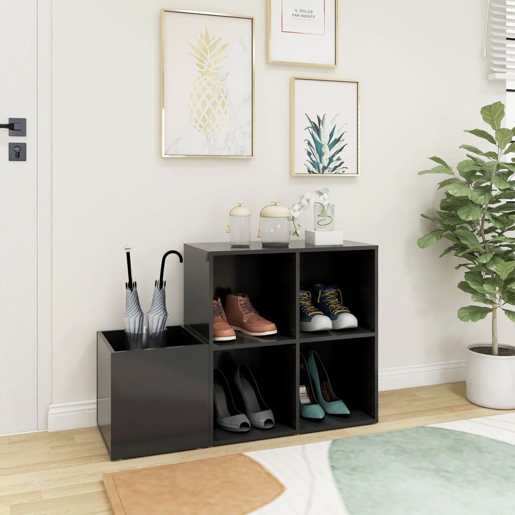 Flur-Schuhschrank Weiß 105x35,5x70 cm Holzwerkstoff