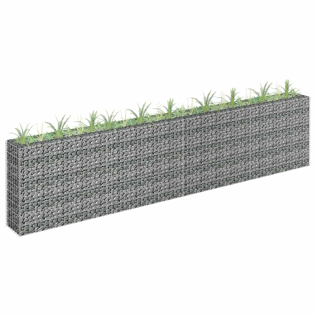 Gabionen-Hochbeet Verzinkter Stahl 90x30x10 cm