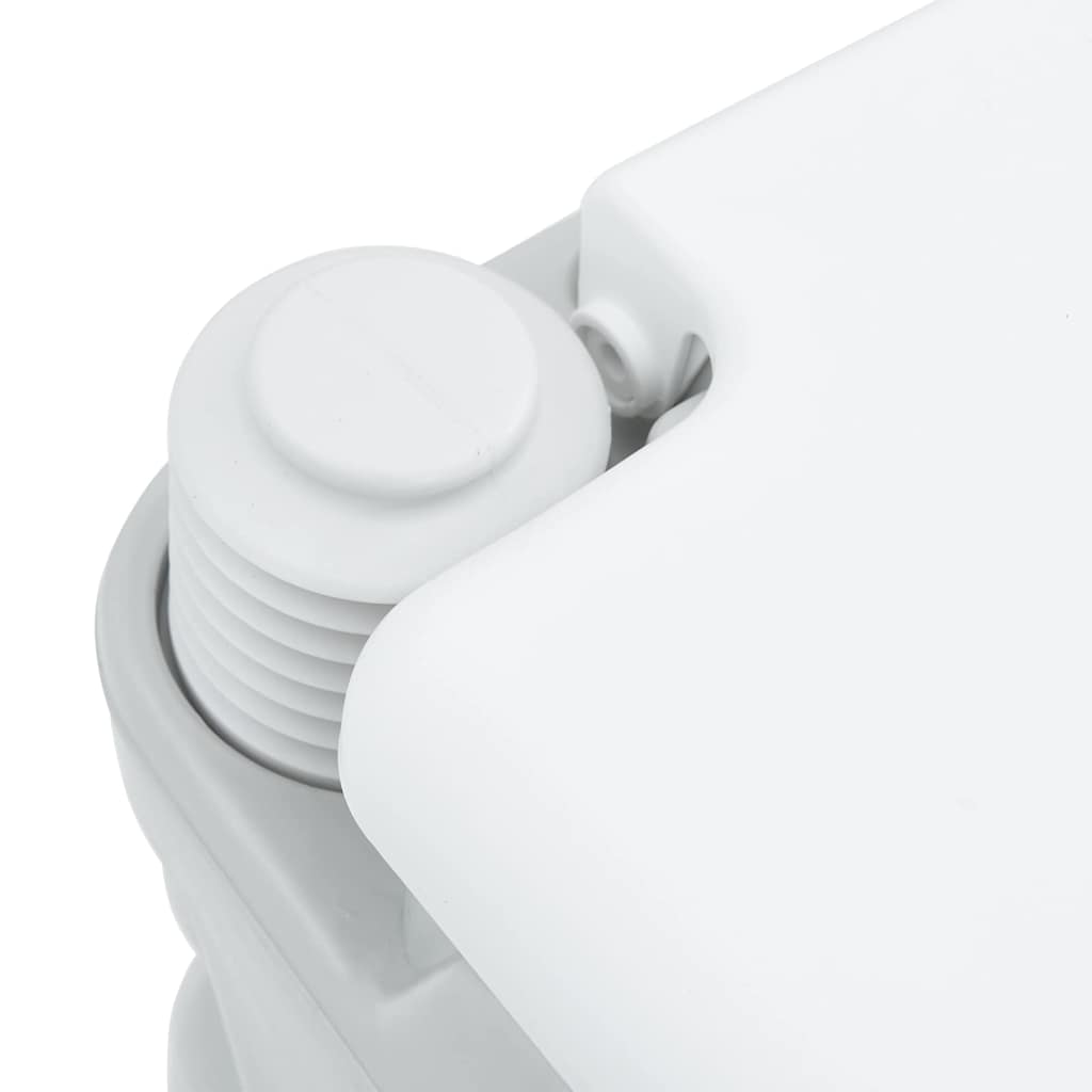 Camping-Toilette Grau und Weiß 41,5 x 36,5 x 30 cm Polyethylen