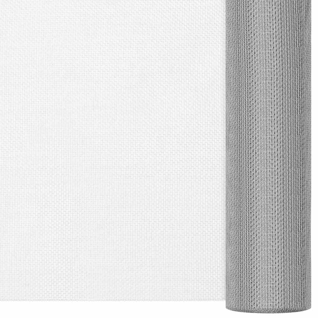 Drahtzäune 100 x 500 cm Mesh Edelstahl 201 Silber