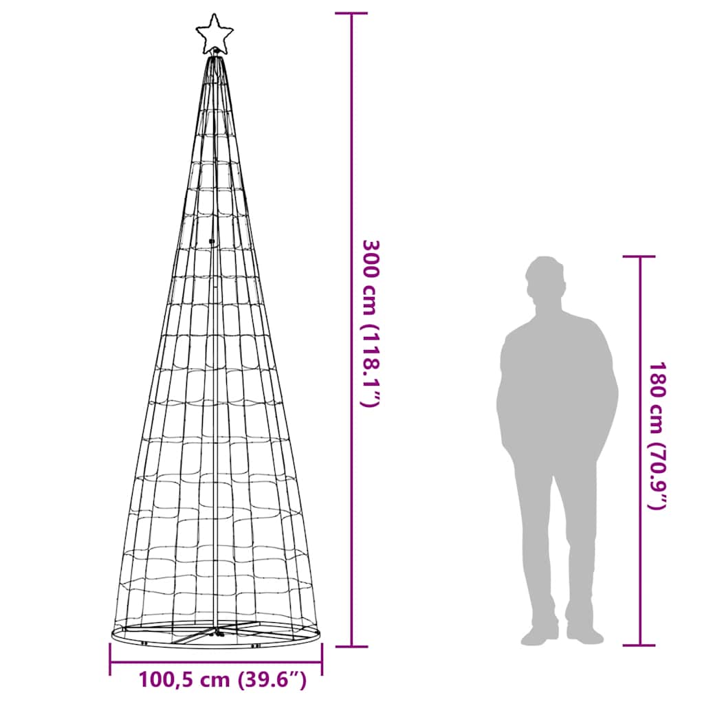 LED Weihnachtsbaum 200 LEDs Warmweiß 180 cm