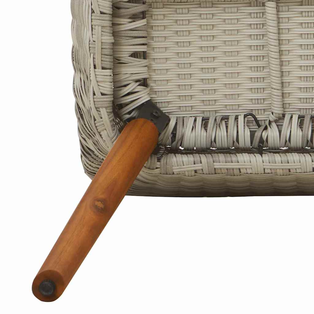 Gartenstuhl 2 pcs Schwarz 62,5 x 55 x 82 cm Poly-Rattan