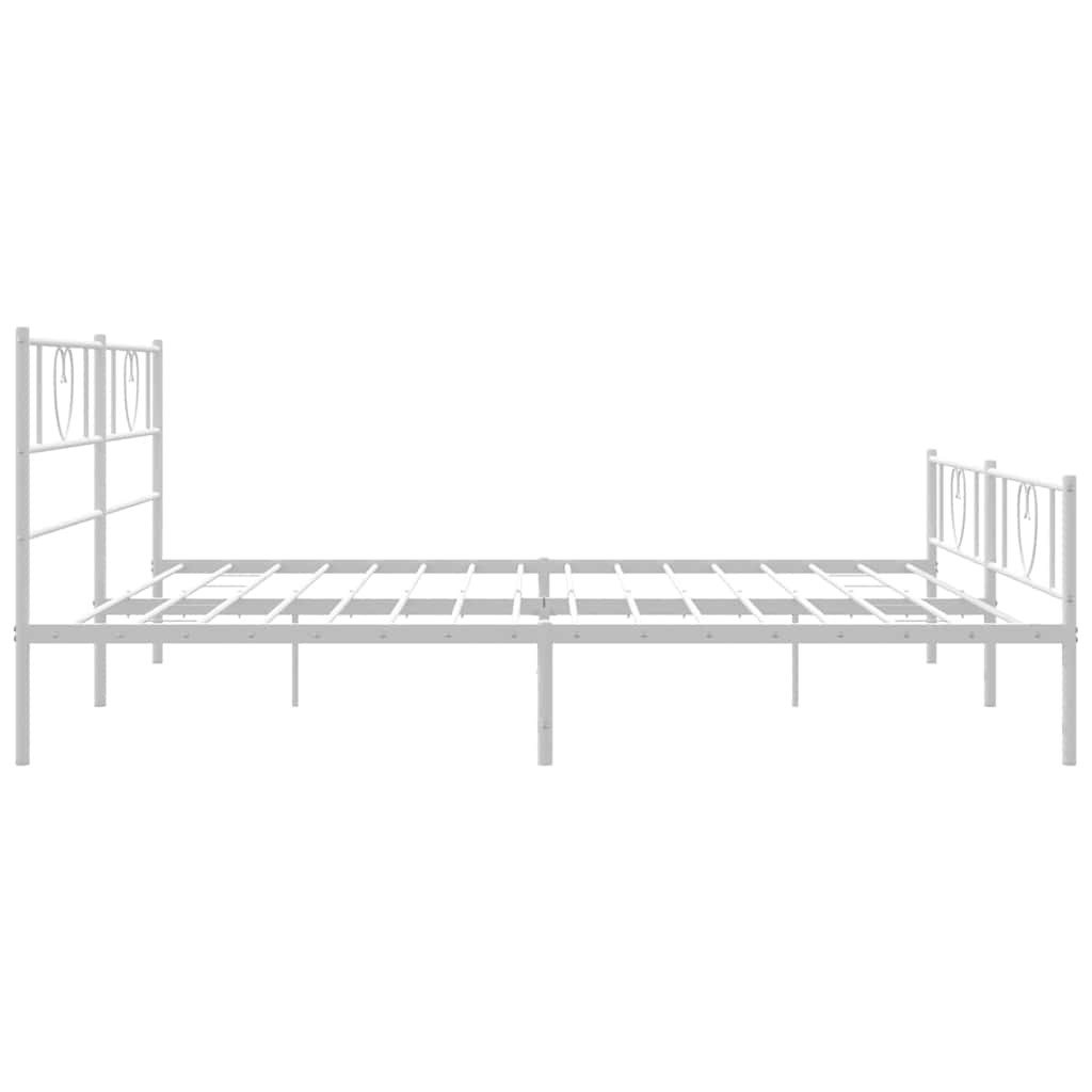 Bettgestell mit Kopfteil Metall Schwarz 100x190 cm