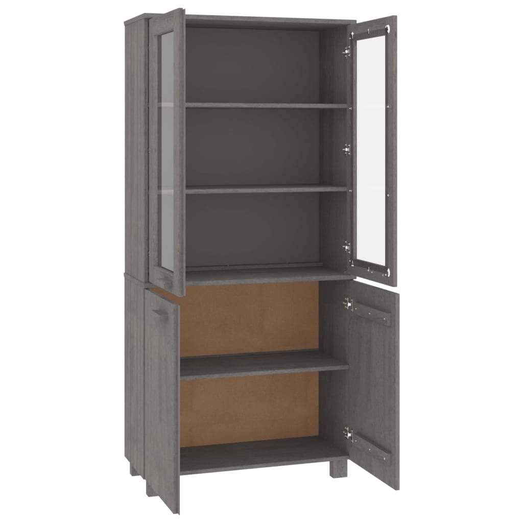 Highboard HAMAR Massivholz Kiefer Honigbraun