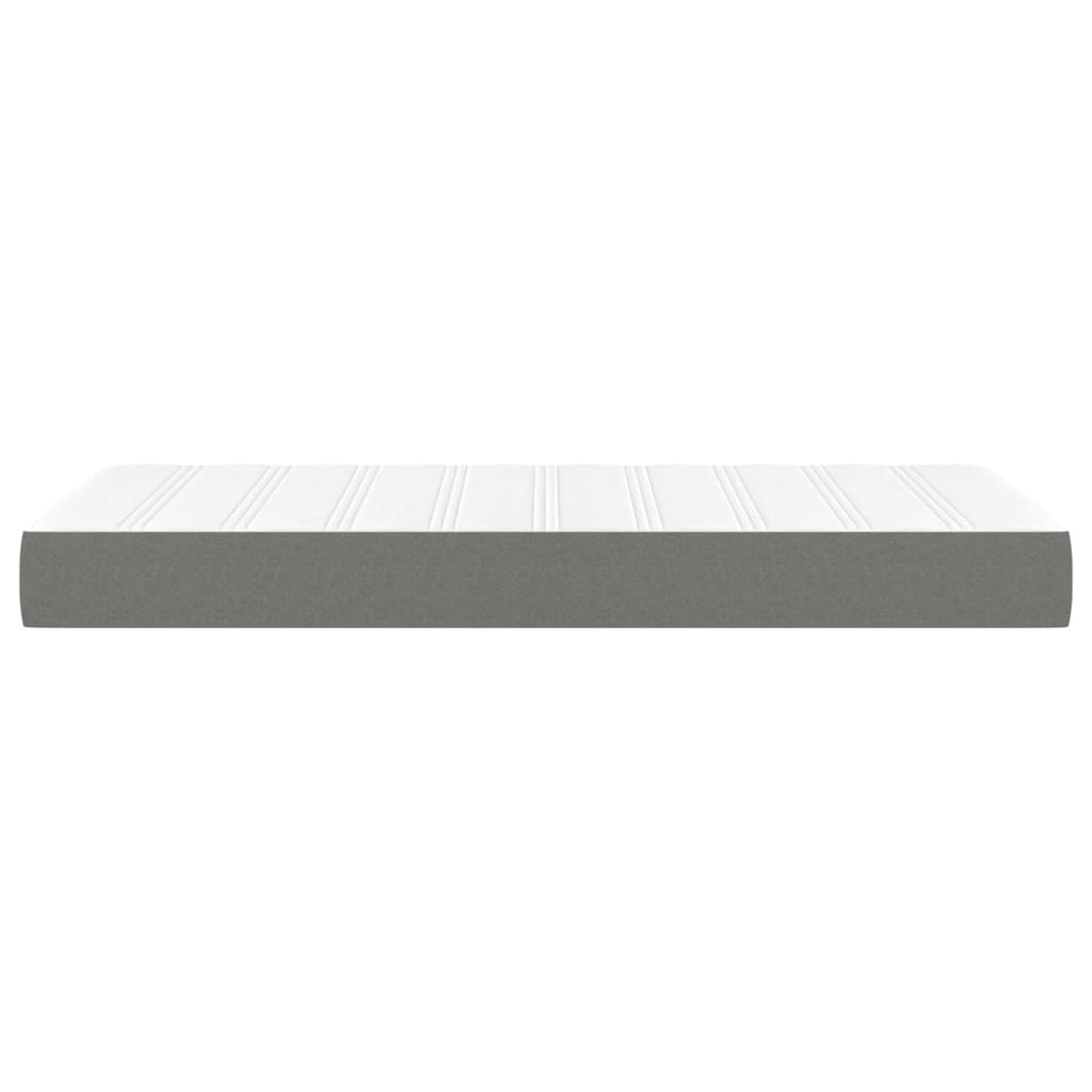 Taschenfederkernmatratze Mittel Hellgrau 80x200x20 cm Stoff