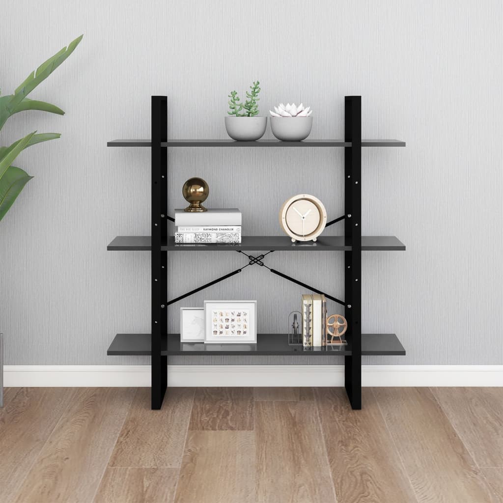 Bücherregal Weiß 100x30x105 cm Holzwerkstoff