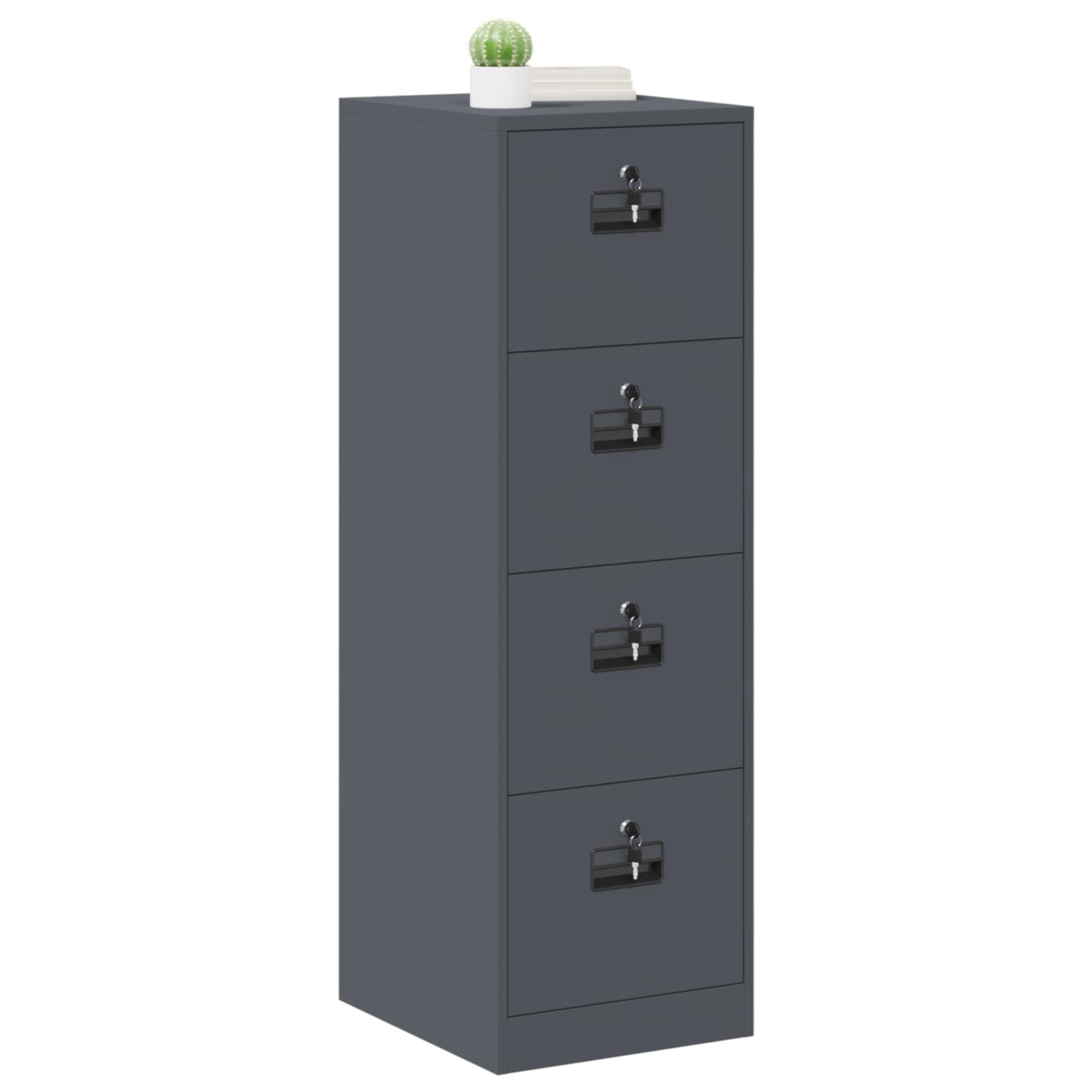 Aktenschrank 2 pcs Schwarz 44 x 50 x 139 cm Kaltgewalzter Stahl
