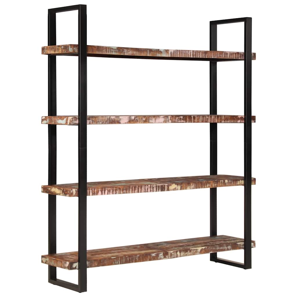 Bücherregal mit 4 Böden 80x40x180 cm Altholz Massiv