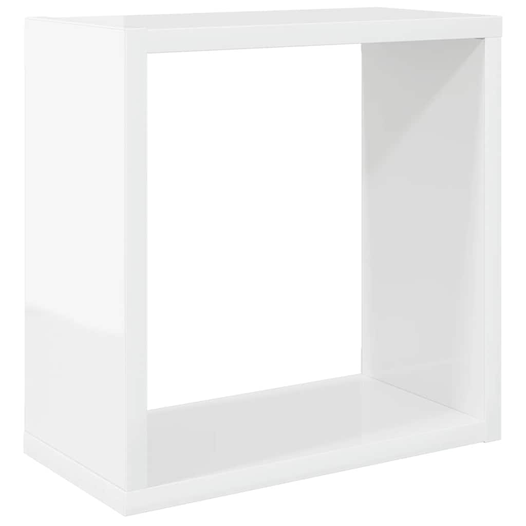 Würfelregale 2 Stk. Weiß 30x15x30 cm