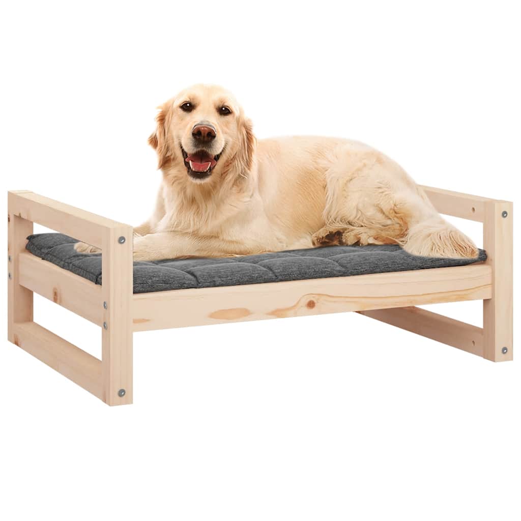 Hundebett 55,5x45,5x28 cm Massivholz Kiefer
